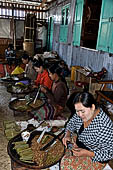 Inle Lake Myanmar. cheroot factories. The women of Inle Lake are famous for hand-rolling very quickly. They can roll over 500 cheroots a day. 